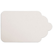 Merchandise tag #8 without string 1-5/8"x2-5/8" - white
