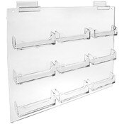 Slatwall Plex Business Card Holder 9-Pocket
