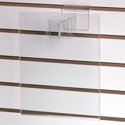 Acrylic slatwall sign holder 8-1/2"w x 11"h with 6" extender