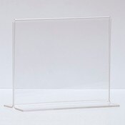 Bottom load acrylic sign holder counter top - 7"w x 5-1/2"h