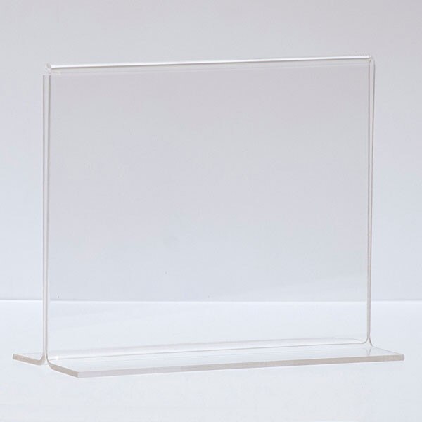 Bottom load acrylic sign holder counter top - 7"w x 5-1/2"h