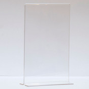 Bottom load acrylic sign holder counter top - 7"w x 11"h