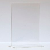 Bottom load acrylic sign holder counter top - 8-1/2"w x 11"h