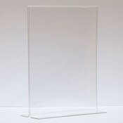 Bottom load acrylic sign holder counter top - 11"w x 14"h