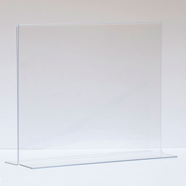 Bottom load acrylic sign holder counter top - 14"w x 11"h
