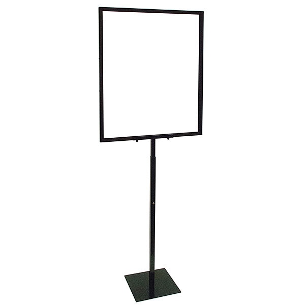 Adjustable 22x28 sign holder w/ Removable Head Black