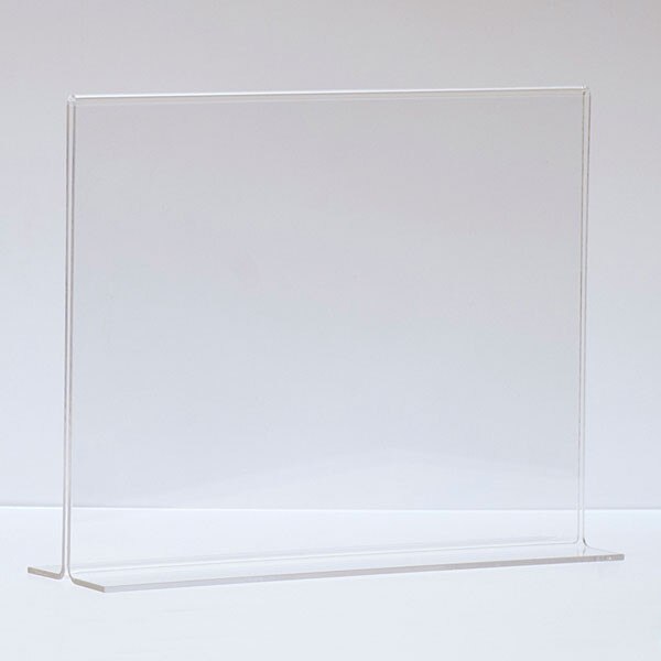 Bottom load acrylic sign holder counter top - 11"w x 8-1/2"h