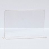 Bottom load acrylic sign holder counter top - 5-1/2"w x 3-1/2"h