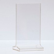 Top load acrylic sign holder 3-1/2"w x 5-1/2"h