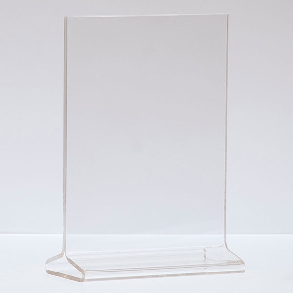 5 x 7 T-Style Top Loading Acrylic Sign Holder, 405C