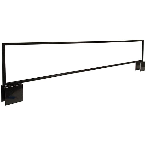 Slatwall H Unit Metal Sign Holder - Black 44x7