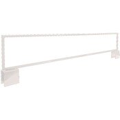 Slatwall H Unit Metal Sign Holder - White 44x7