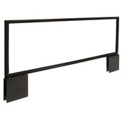 Slatwall H unit Endcap Sign Holder Black 22x7 Topper