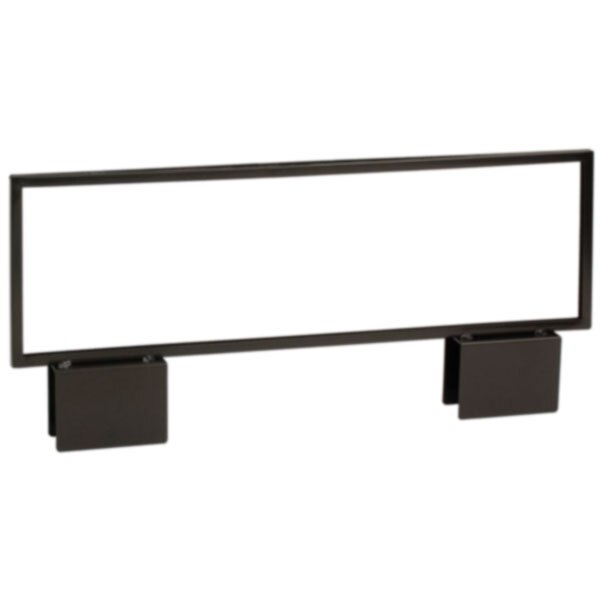 Slatwall H Unit Metal Sign Holder Black 22 x 7