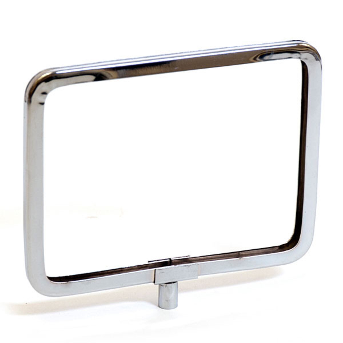 Metal sign holder frame with rounded corners 7"w x 5-1/2"h - chrome