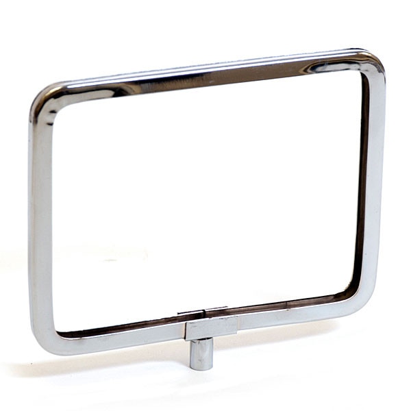 Metal sign holder frame with rounded corners 7"w x 5-1/2"h - chrome