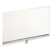 Acrylic sign holder frame 7"w x 5-1/2"h - clear/chrome