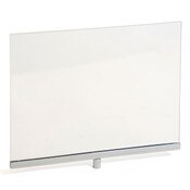 Acrylic sign holder frame 11"w x 8-1/2"h - clear/chrome