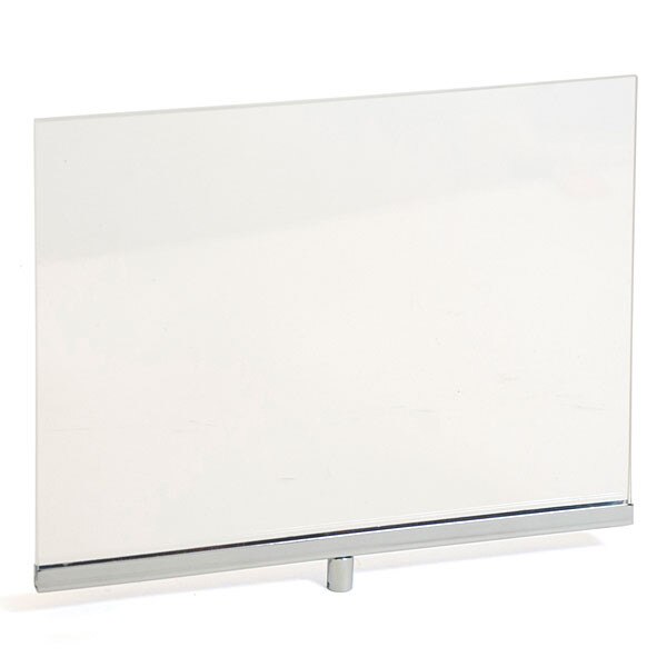 Acrylic sign holder frame 11"w x 8-1/2"h - clear/chrome