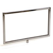 Sign frame 11"w x 7"h mitered corners - chrome