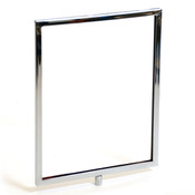 Sign frame 8-1/2"w x 11"h mitered corners - chrome