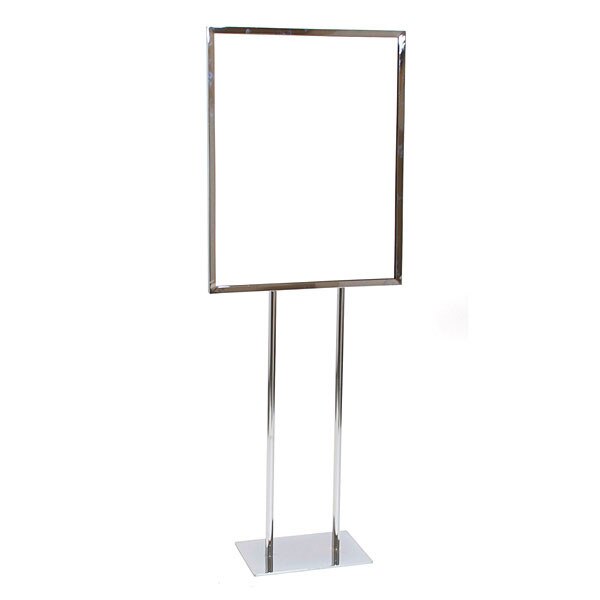 1 Tier Tilted Sign Holder Floor Poster Stand | for 22x28 Posters and Signs