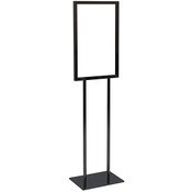 Floor standing bulletin sign holder 14x22 - black