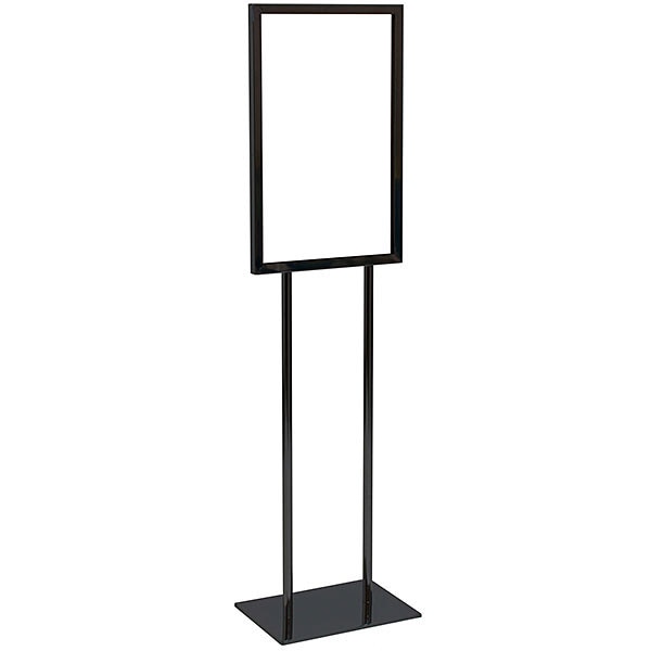 Floor standing bulletin sign holder 14x22 - black