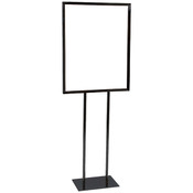 Double Sided Sign Holder for 22" x 28" signs - chocolate cherry and black