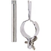 O-flange clamp with 3" stem for 1-1/4" tubing