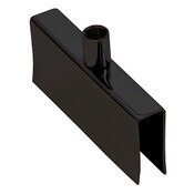 Clamp for sign holder - black 1/2 x 1-1/2 rect