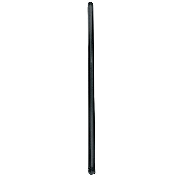 3/8 threaded stem for sign holder - black 12 inch high