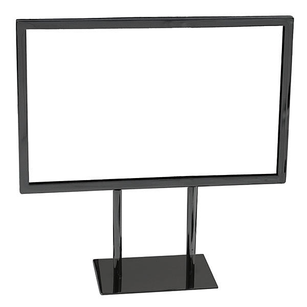 Metal countertop sign frame 11w x 7h - black