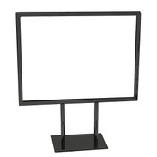 Metal countertop sign frame 11w x 8-1/2h - black