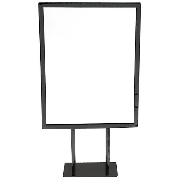 Metal countertop sign frame 8-1/2w x 11h - black