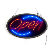 Oval LED Open sign
