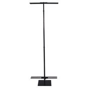 Adjustable banner stand 36"-96" black