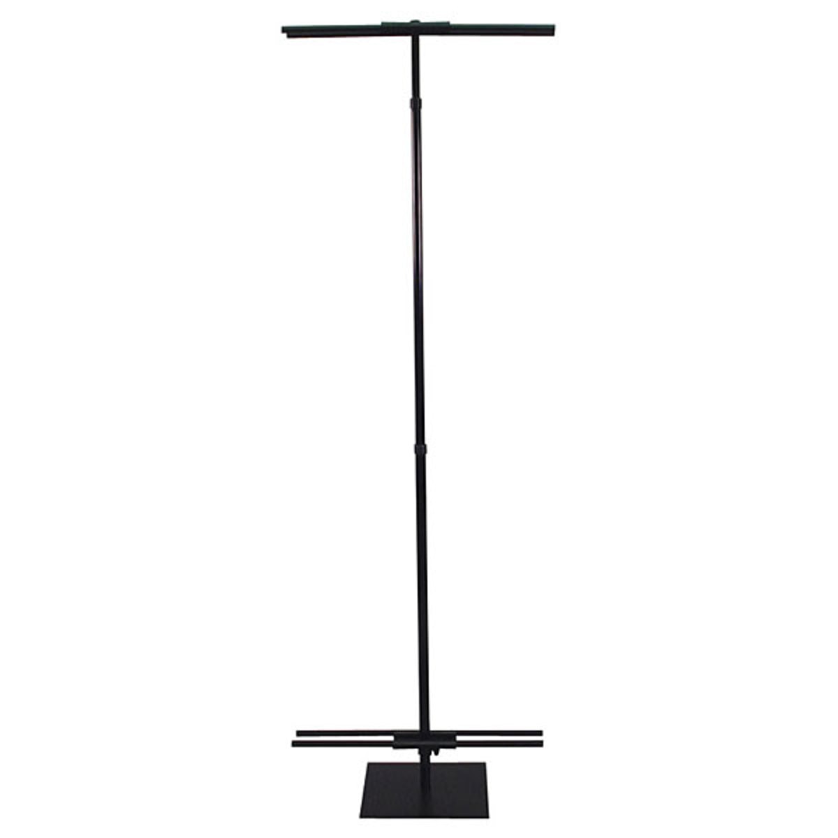 Adjustable banner stand 36"-96" black