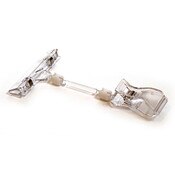 Clip-on sign holder 6-1/4" long with adjustable knuckle - clear