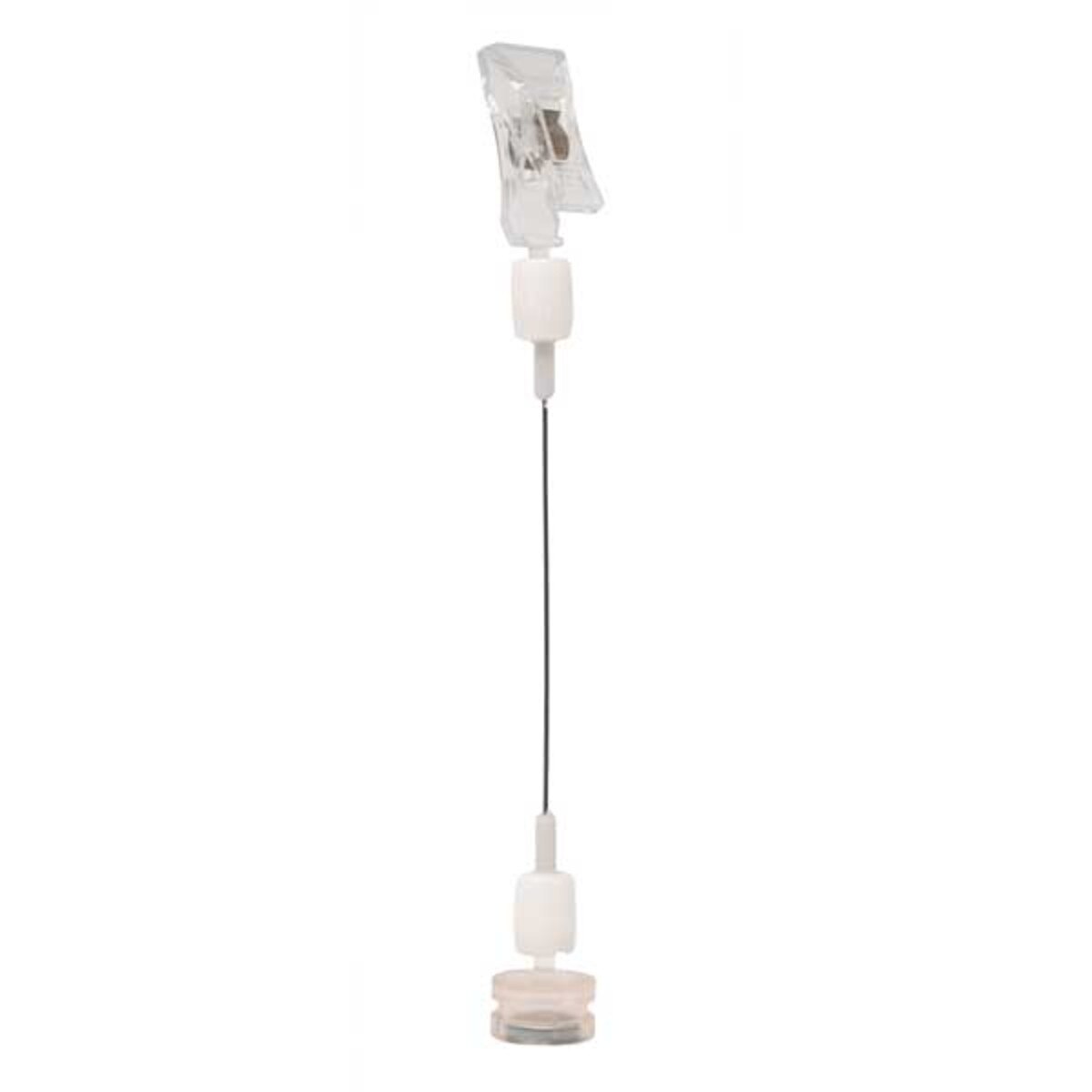 Magnetic clip-on sign holder 6-1/2" long clear