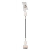 Magnetic clip-on sign holder 6-1/2" long clear