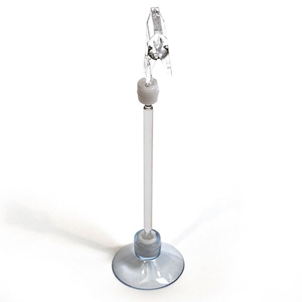 Suction cup clip sign holder 6-1/2" overall length