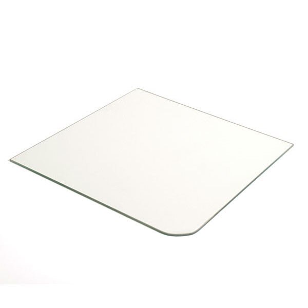 Tempered glass 16"x16" with one 2"radius corners