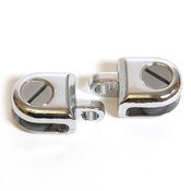 Glass hasp for 3/16 (2pcs) - chrome