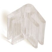 2-way lexan glass connector 3/16" - clear
