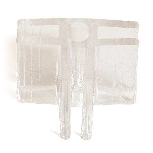 3-way lexan glass connector 3/16" - clear