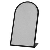 Counter top mirror black 7"w x 11-1/2"h