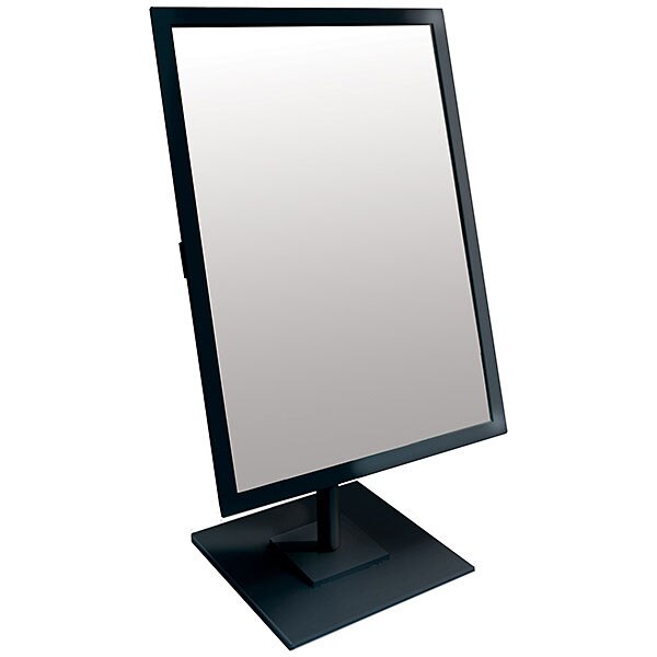 Rectangular Mirror 10x14 w/Base Black Frame