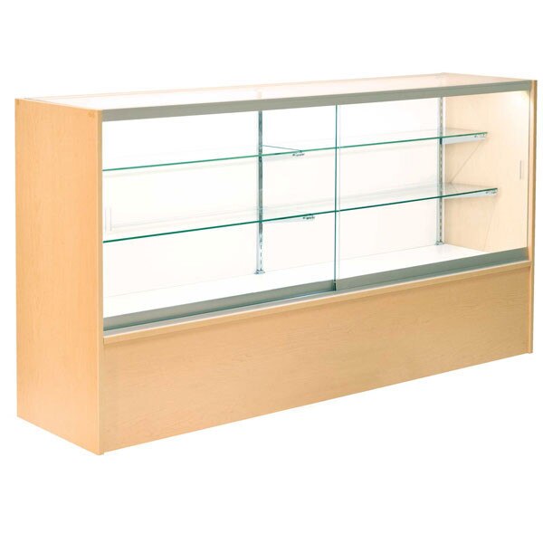 Front Open Showcase 70 inch - Maple w/light