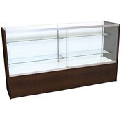 Front Open Showcase 70 inch - Chocolate Cherry w/light